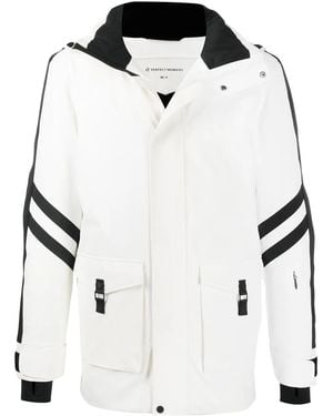 Perfect Moment Side Stripe Detail Hooded Jacket - White