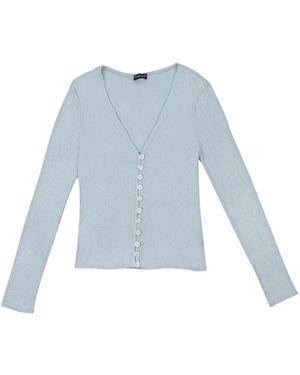 CALLIPYGIAN V-Neck Cardigan - Blue