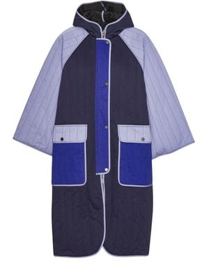 Henrik Vibskov Reversible Hooded Parka - Blue
