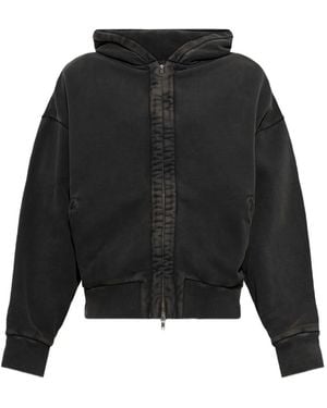 Entire studios Ausgeblichene Kapuzenjacke - Schwarz