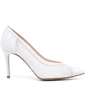 Andrea Wazen 85Mm Nora Court Shoes - White