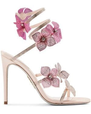 Rene Caovilla 105Mm Floriane Sandals - Pink