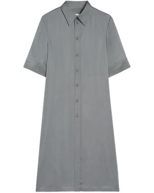 Jil Sander Button Gathering Shirt - Gray