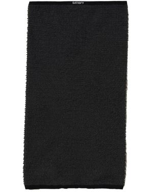 Satisfy Logo-Patch Scarf - Black