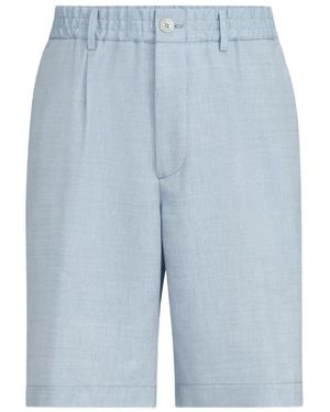 Brunello Cucinelli Linen Bermuda Shorts - Blue