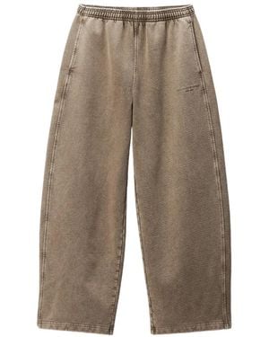 Alexander Wang Halbhohe Oversized-Jogginghose Mit Durchgehendem Hotfix - Weiß