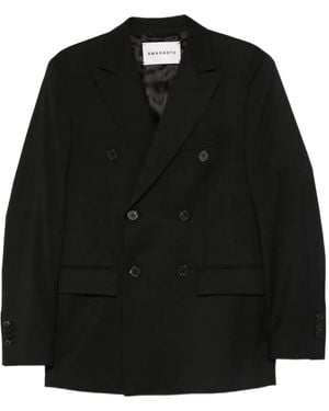 Amaranto Doppelreihiges Sakko - Schwarz