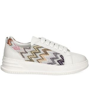 Missoni ジグザグパターン スニーカー - ホワイト