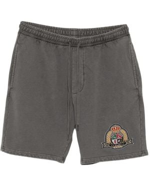 Ksubi Drawstring Graphic Shorts - Grey