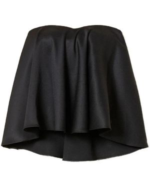 Twinset Satin Bustier Top - Black