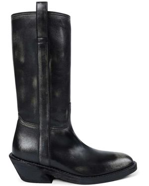 Ann Demeulemeester Laxit Pull-On Boots - Black