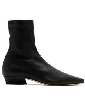 STAUD Enkellaarzen Met Vierkante Neus - Zwart