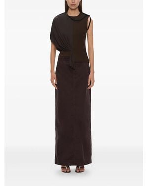 Christopher Esber Corduroy Maxi Skirt - Brown