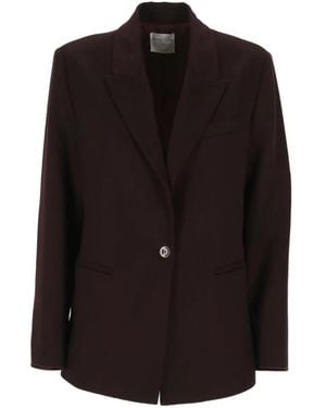 forte_forte Blazer Con Solapas De Pico - Negro