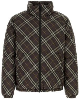 Burberry Plumífero Snowdon Check - Negro