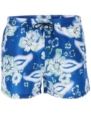 Paul Smith Floral Swim Shorts - Blue