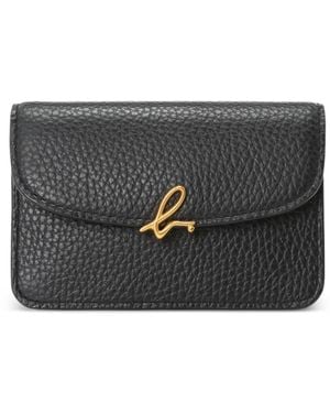 agnès b. 'The B. Logo Leather Wallet - Gray