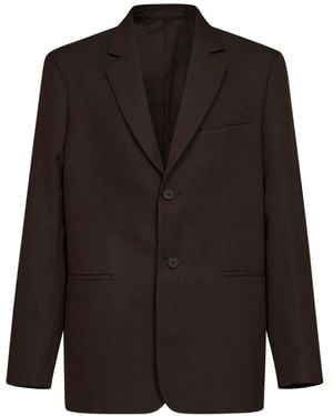 Studio Nicholson Roversi Single-Breasted Wool Blazer - Black