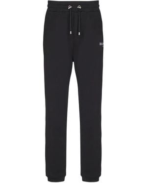 Balmain Logo-Print Drawstring Track Trousers - Black