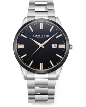 Kenneth Cole Montre À Boîtier Rond Mm - Grey