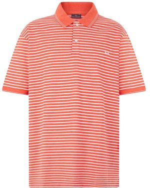 Paul & Shark Striped Short-Sleeve Polo Shirt - Pink