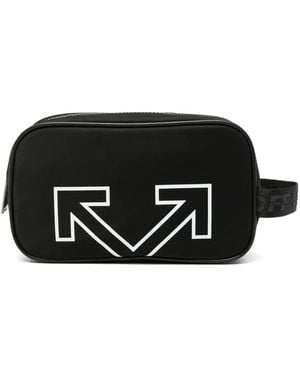 Off-White c/o Virgil Abloh Bolso De Mano Arrows Con Logo - Negro