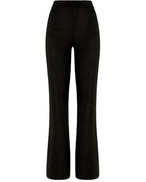 Missoni Glitter-Knit Flared Pants - Black