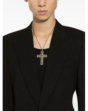 Dolce & Gabbana Pendente Cross - Nero