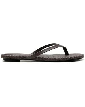 St. Agni Woven Leather Sandals - Black