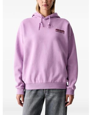 Rip Curl Heritage Logo-Print Drawstring Hoodie - Purple