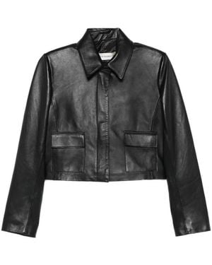 Nour Hammour Bleeker Cropped Jacket - Black