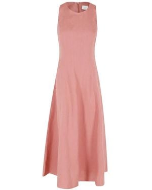 Eleventy Crew-Neck Maxi Dress - Pink