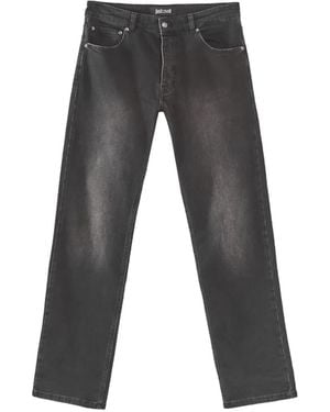 Just Cavalli Regular-Fit Faded Jeans - Gray