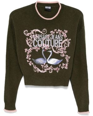 Versace Jeans Couture Swan Lake Jumper - Green