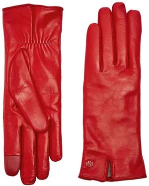 Handsome Stockholm Logo-Plaque Gloves - Red