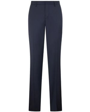 Moschino Pantalones Rectos Con Trabillas - Azul