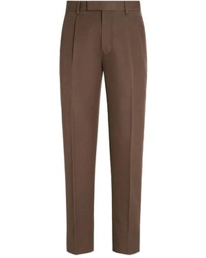 ZEGNA Pantalones con bolsillos laterales - Marrón