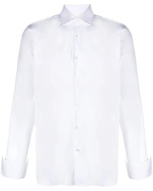 Barba Napoli Long-Sleeve Buttoned Shirt - White