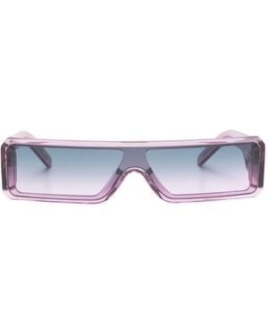 Rick Owens Geth Gradient-Lense Sunglasses - White