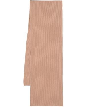JOSEPH Ribbed-Knit Merino Wool Scarf - Natural