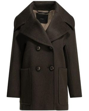 Max Mara Double-Breasted Cashmere Coat - Black