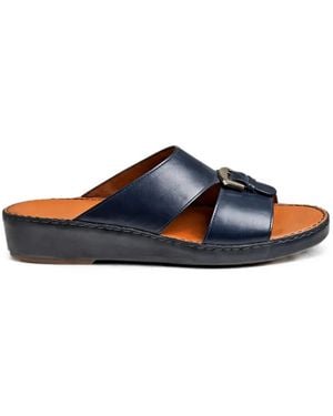 Doucal's Buckle-Fastening Leather Sandals - Blue