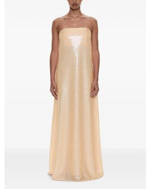Christopher Esber Opaline Strapless Maxi-Jurk Verfraaid Met Pailletten - Naturel