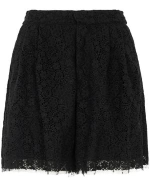 RED Valentino Lace Shorts - Black