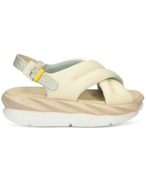 4Ccccees Mellow Mana Criss-Cross Sandals - Natural