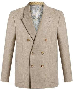 Etro Americana Cruzada Lana - Neutro