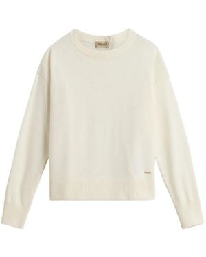 Woolrich Pullover Mit Rundhalsausschnitt - Weiß
