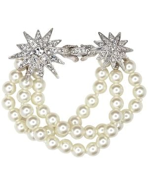 Kenneth Jay Lane Star-Detail Bracelet - White