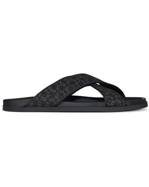 Givenchy Crossed-Strap Sandals - Black
