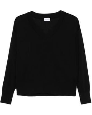 Marella V-Neck Long-Sleeve Sweater - Black